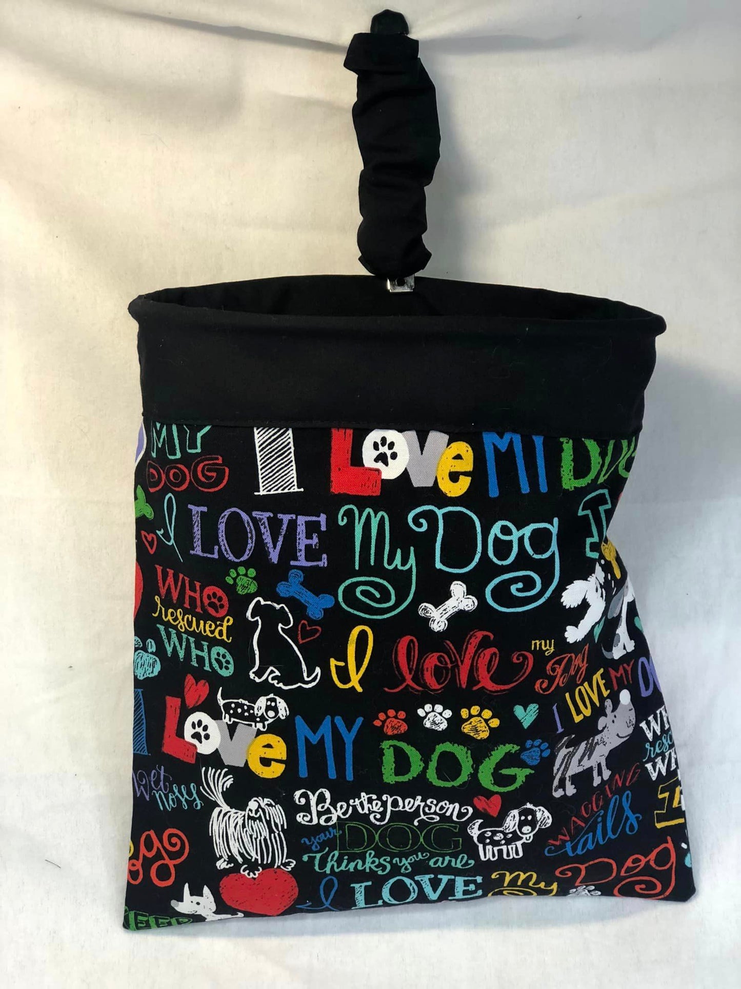 I love my dog-Handmade Car Trash Cans-Fully Lined