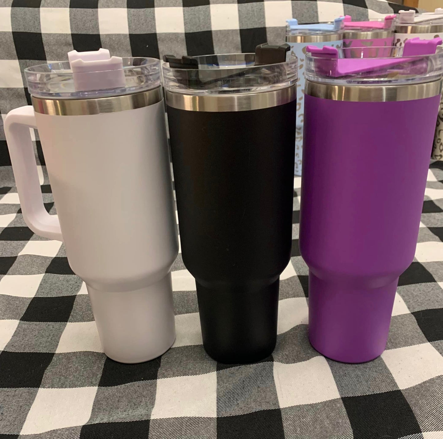 40oz Tumblers- Leopard and Solid Colors