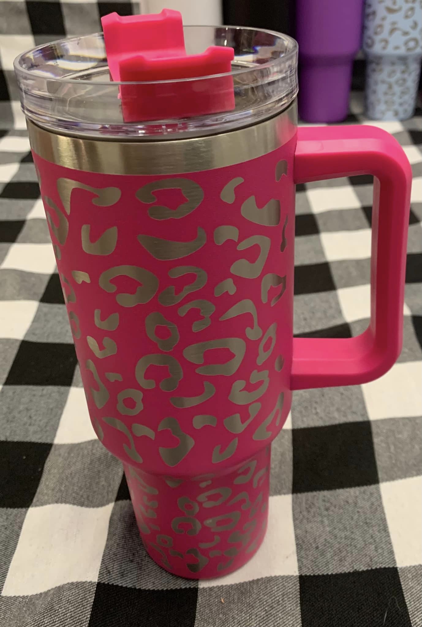 40oz Tumblers- Leopard and Solid Colors