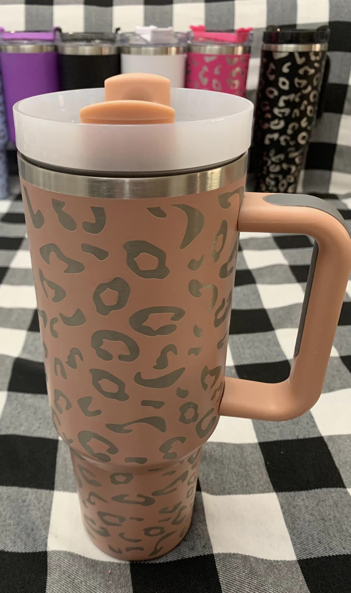 40oz Tumblers- Leopard and Solid Colors