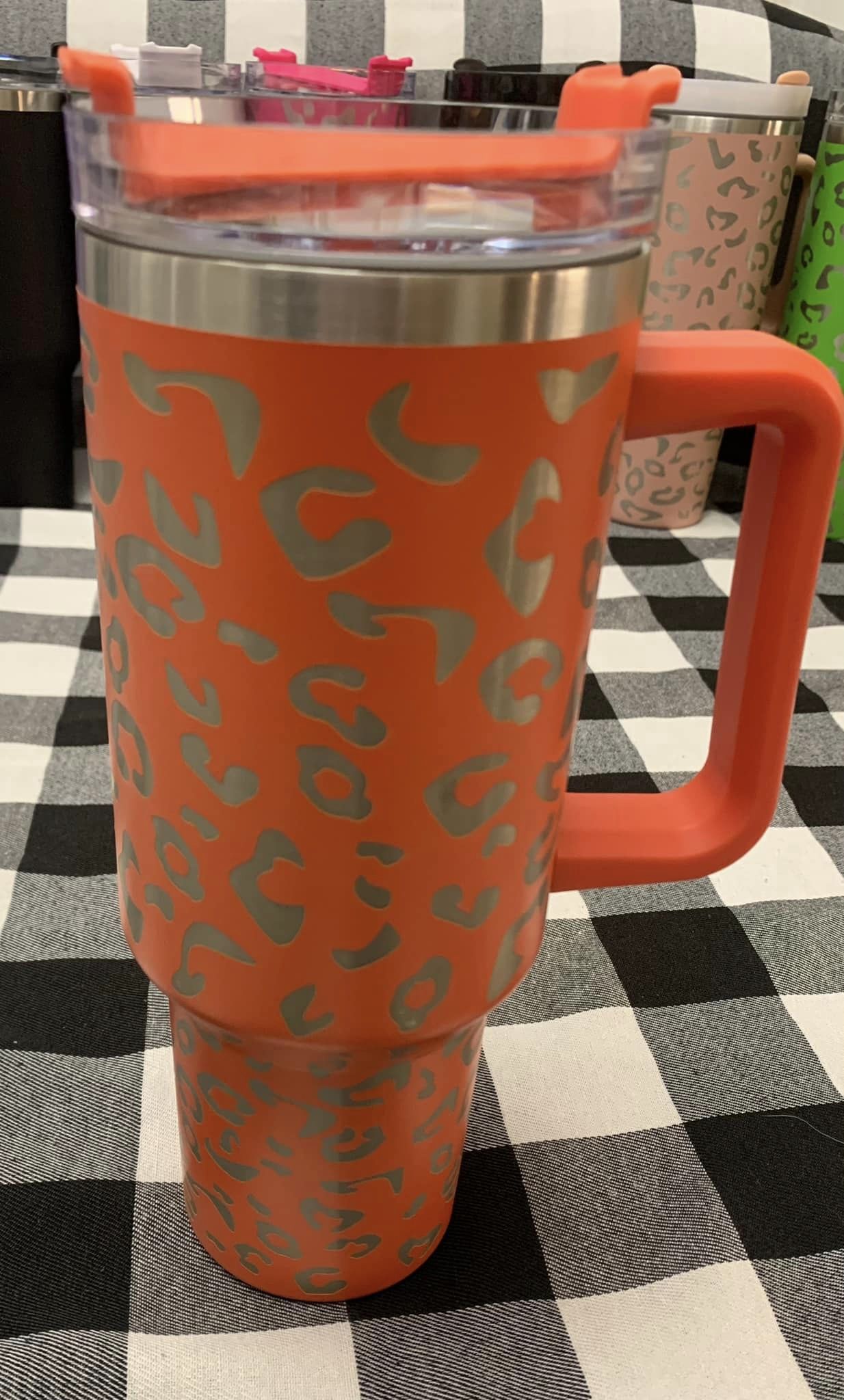 40oz Tumblers- Leopard and Solid Colors