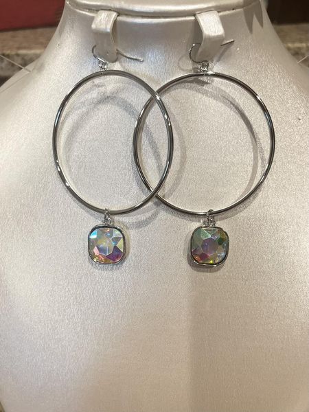 Lightweight Silver Hoop Earrings