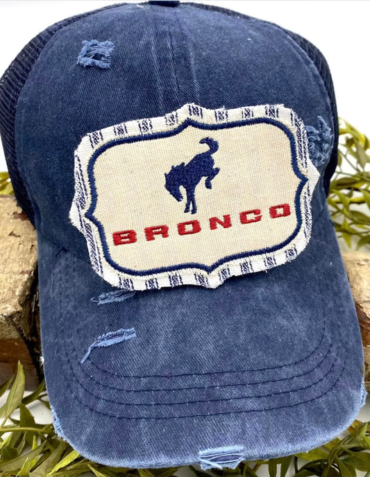 Blue Bronco Hat