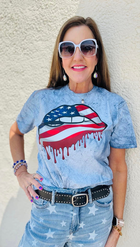 American Lips Color Blast Comfort Color Shirt